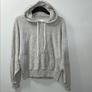 American Eagle Outfitters Gray Pullover velour Sweatshirt